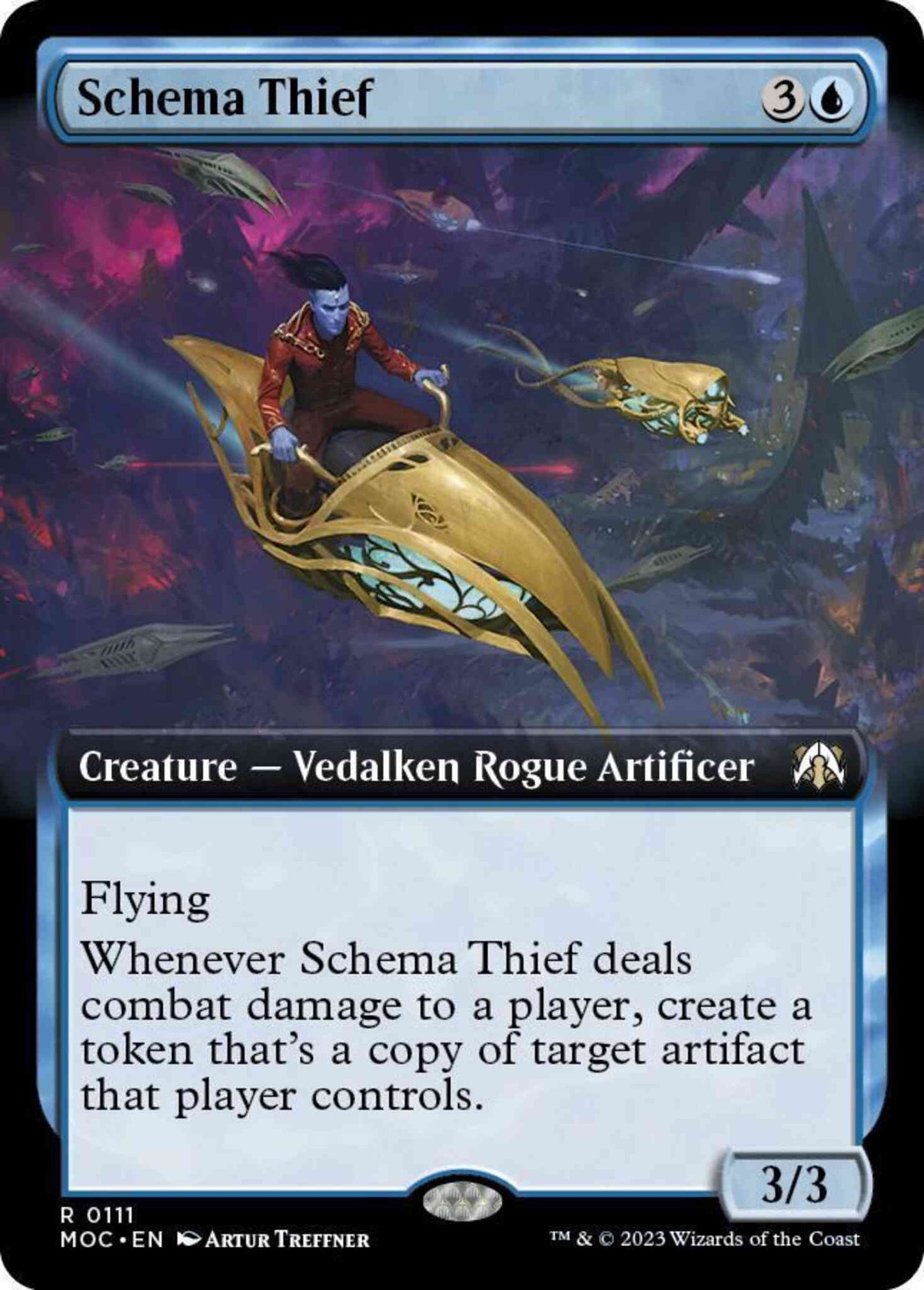 Schema Thief [111] [Extended Art] [March of the Machine: Commander] [Non-Foil]