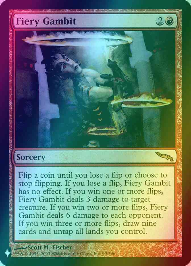 Fiery Gambit [MRD-90] [The List] [Foil]
