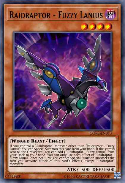 Raidraptor - Fuzzy Lanius - CORE-EN013 - Common - 1st Edition