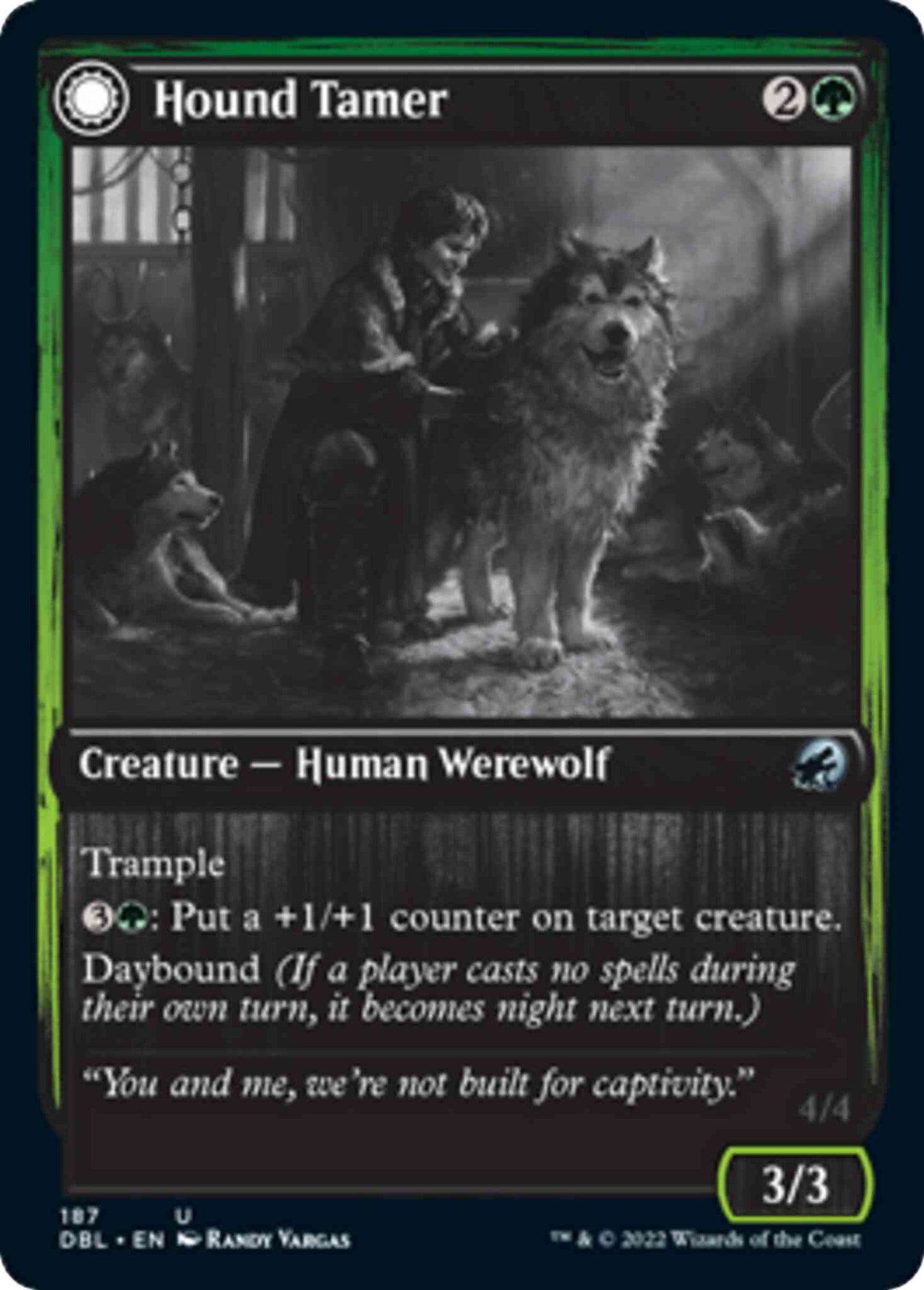 Hound Tamer // Untamed Pup [187] [Innistrad: Double Feature] [Non-Foil]