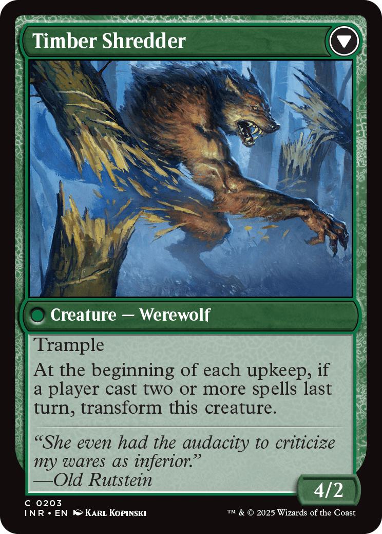Hinterland Logger // Timber Shredder [203] [Innistrad Remastered] [Non-Foil]