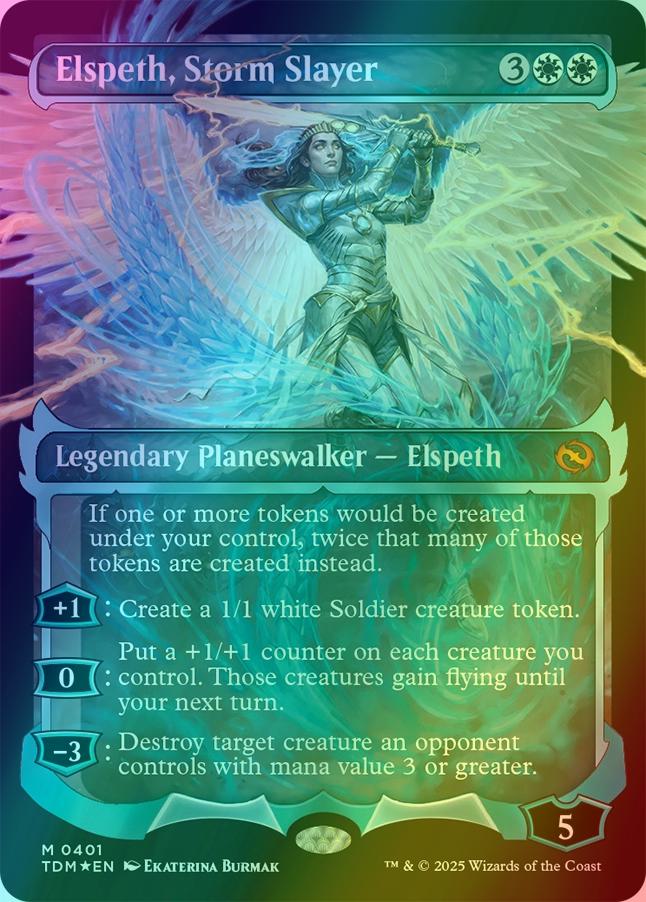 Elspeth, Storm Slayer [401] [Ghostfire Showcase] [Tarkir: Dragonstorm] [Foil]