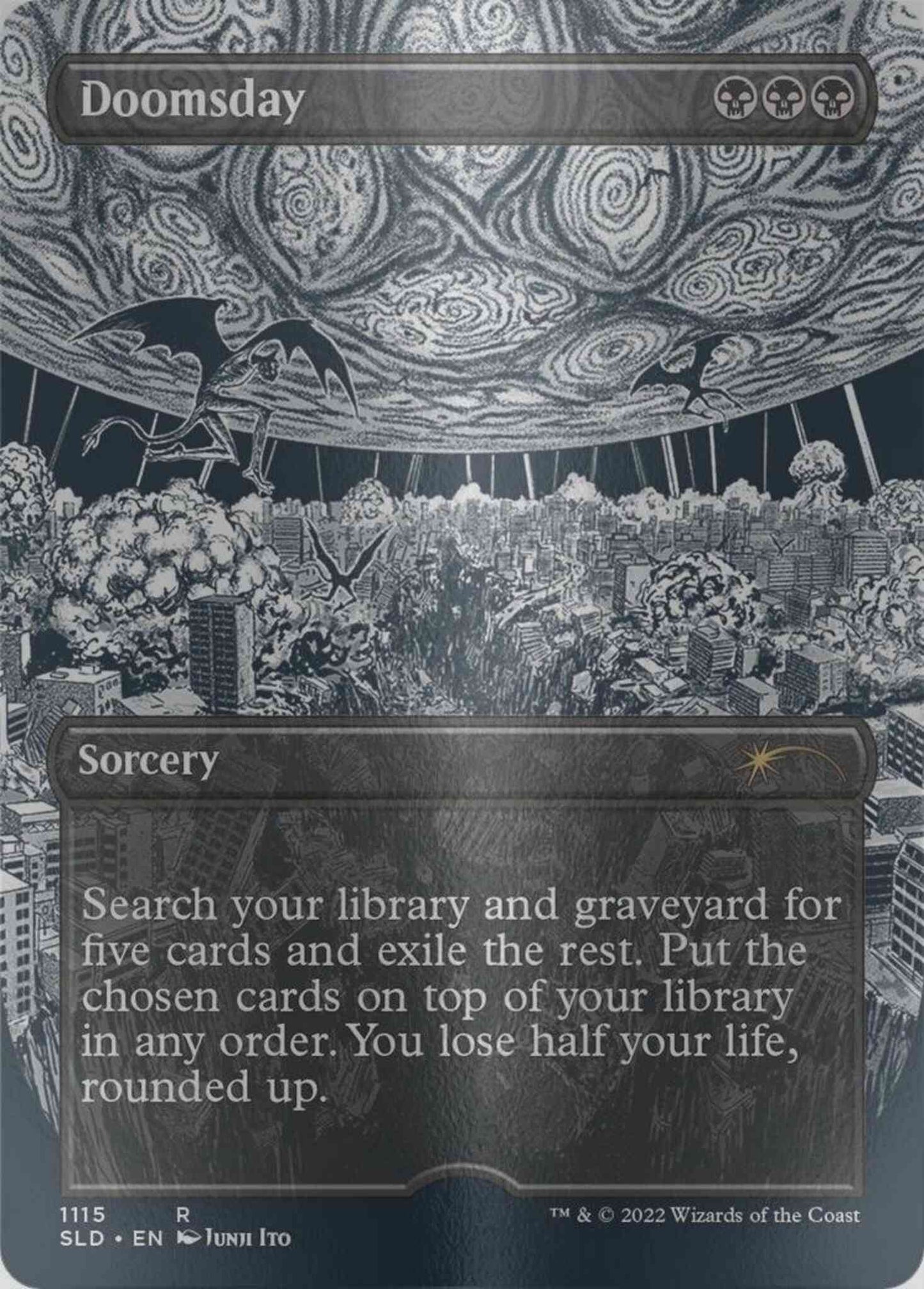 Doomsday [1115] [Borderless] [Junji Ito] [Secret Lair Drop] [Etched Foil]