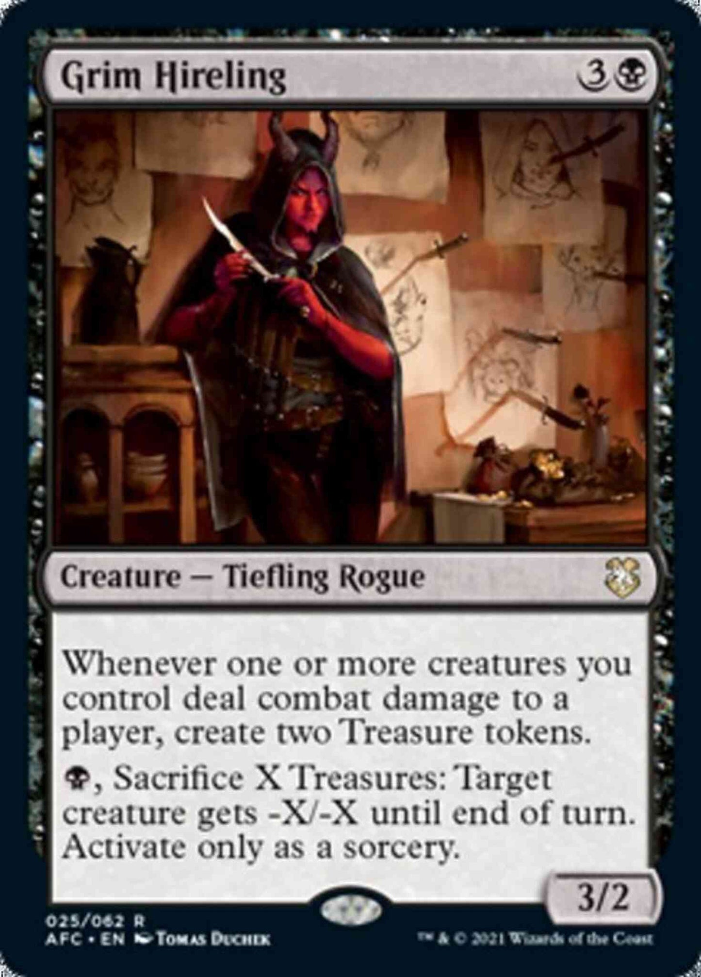 Grim Hireling [25] [Adventures in the Forgotten Realms Commander] [Non-Foil]