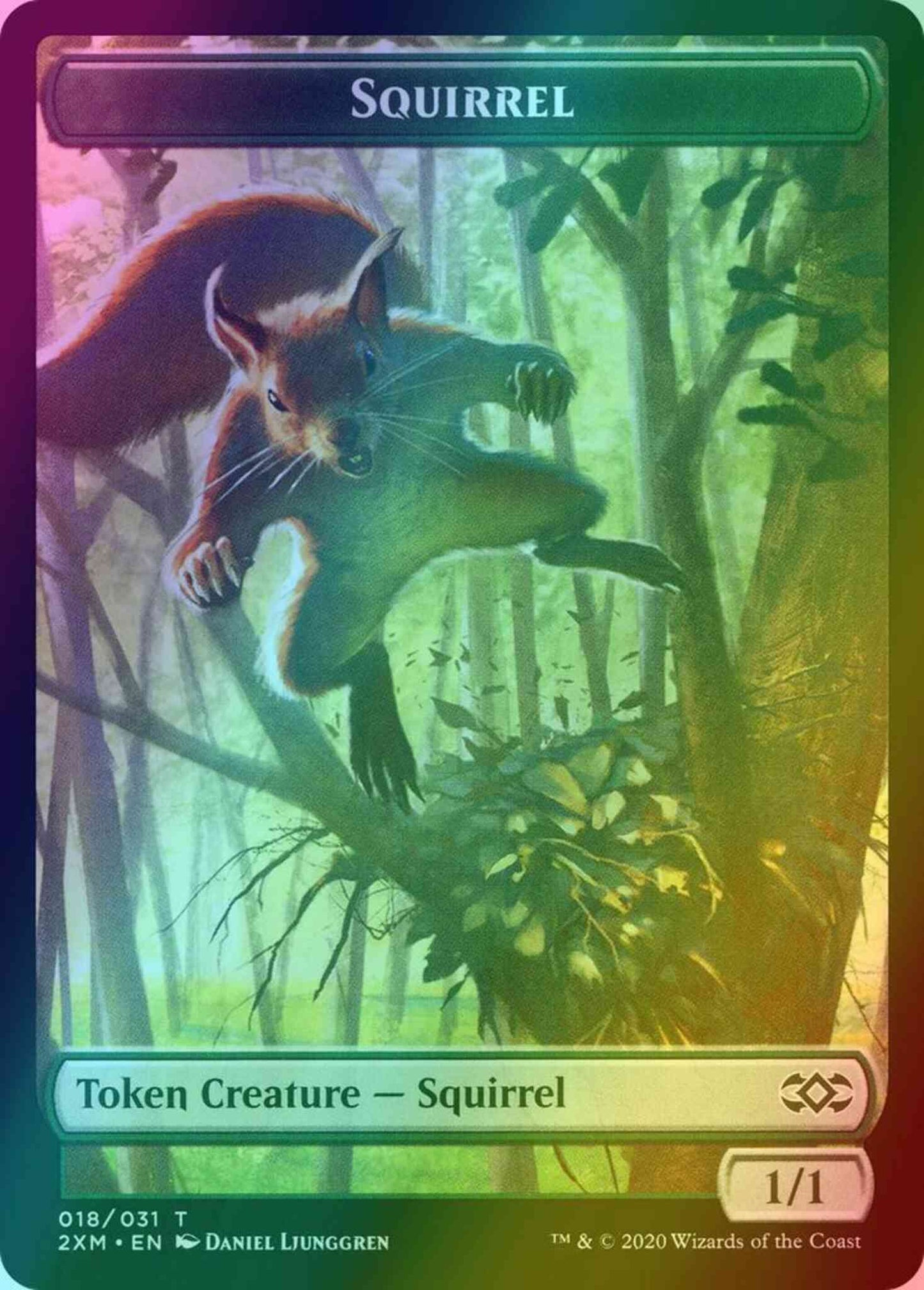 Squirrel Token (18) // Thopter Token (08) [Double Masters Tokens] [Foil]