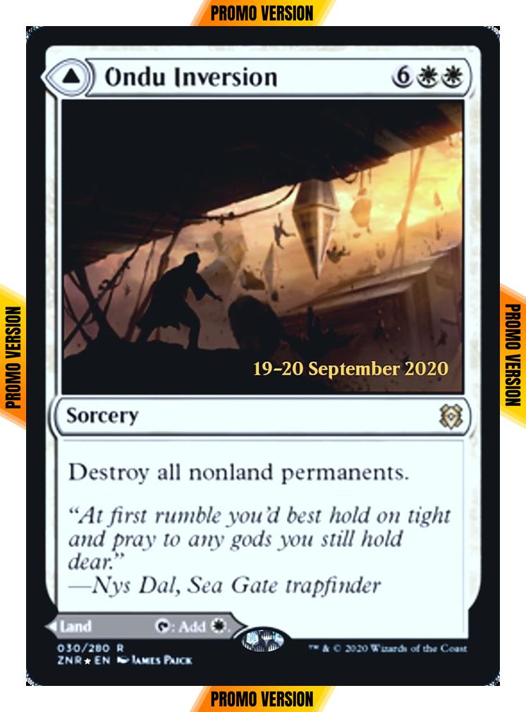 Ondu Inversion // Ondu Skyruins [Prerelease] [30s] [Zendikar Rising Promos] [Foil]