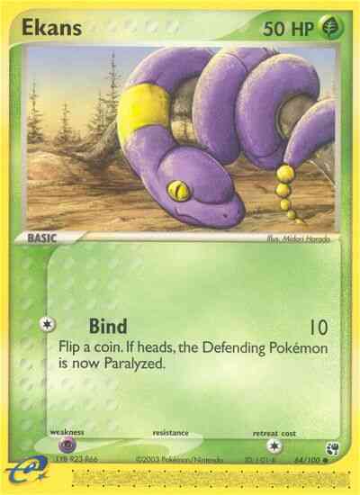 Ekans - 64/100 - Common [ex2-64] [Non-Holo]