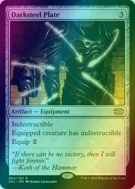 Darksteel Plate [304] [Double Masters 2022] [Foil]