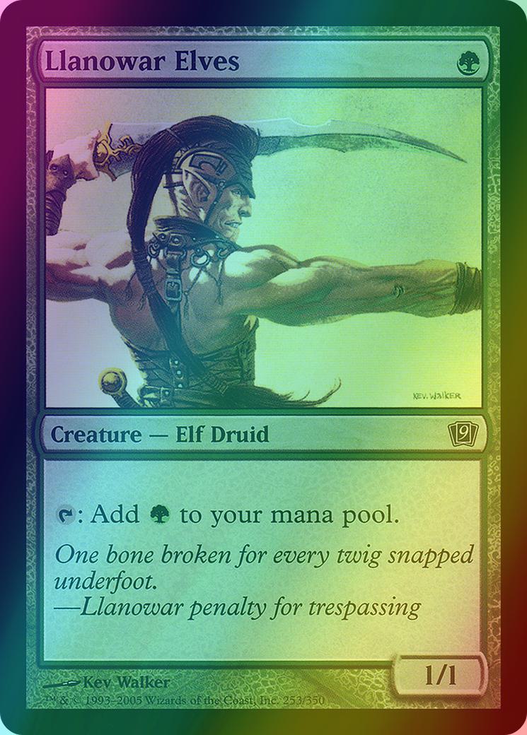 Llanowar Elves [253x] [Ninth Edition] [Foil]