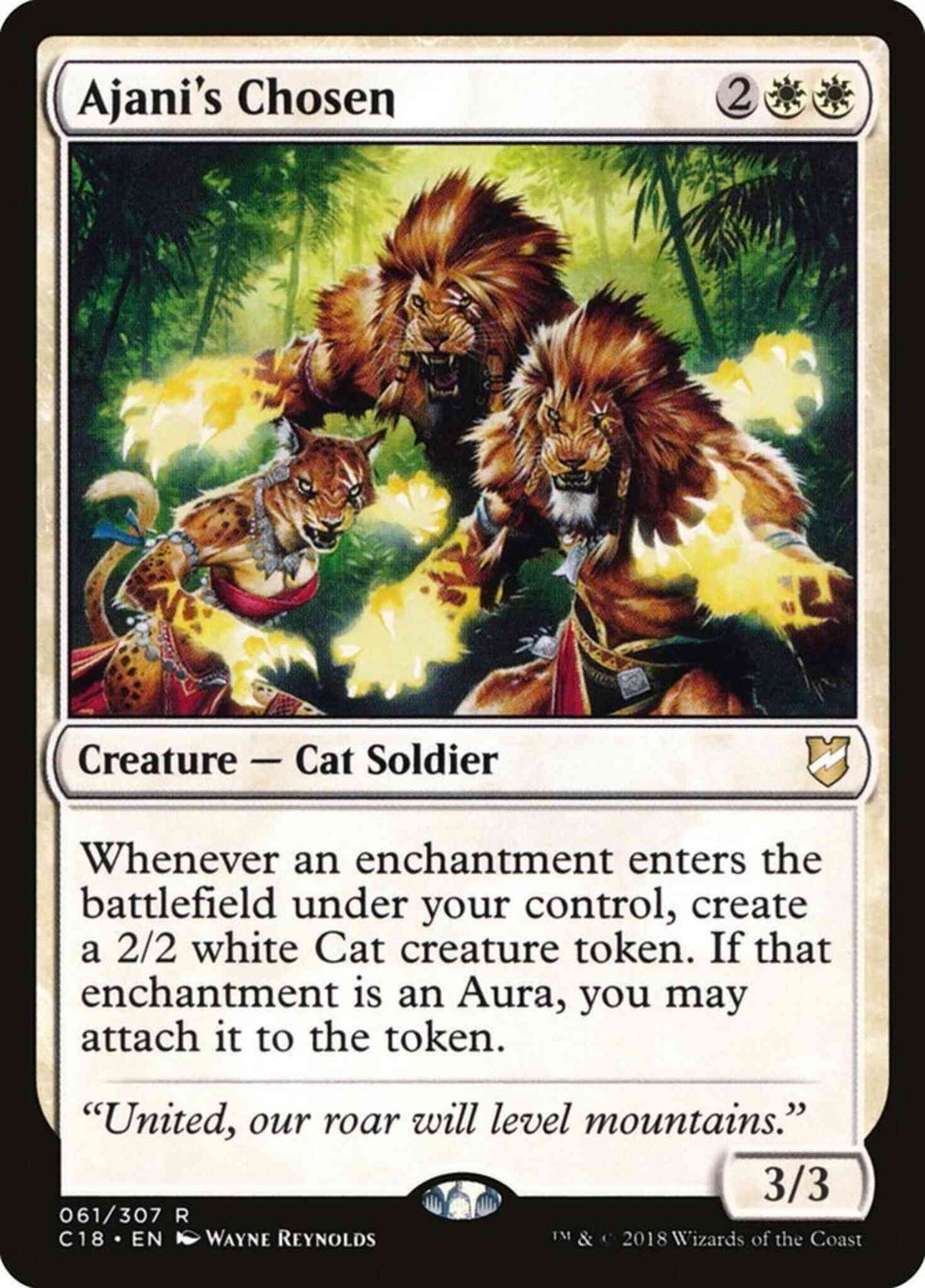 Ajani's Chosen [61] [Commander 2018] [Non-Foil]
