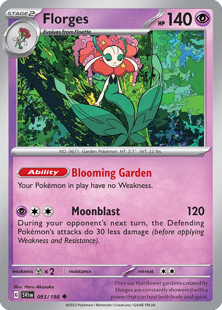 Florges - 093/198 - Uncommon [sv01-093] [Non-Holo]