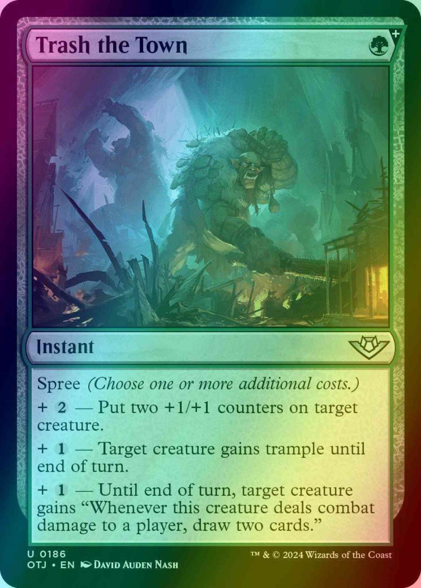 Trash the Town [186] [Outlaws of Thunder Junction] [Foil]