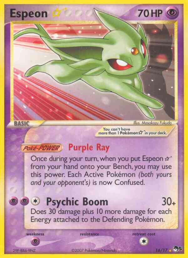 Espeon Star - 16/17 - Rare [pop5-16] [Ultra]