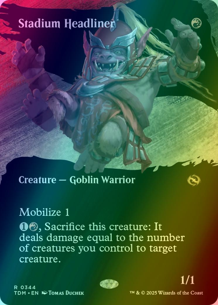 Stadium Headliner [344] [Borderless] [Clan] [Tarkir: Dragonstorm] [Foil]