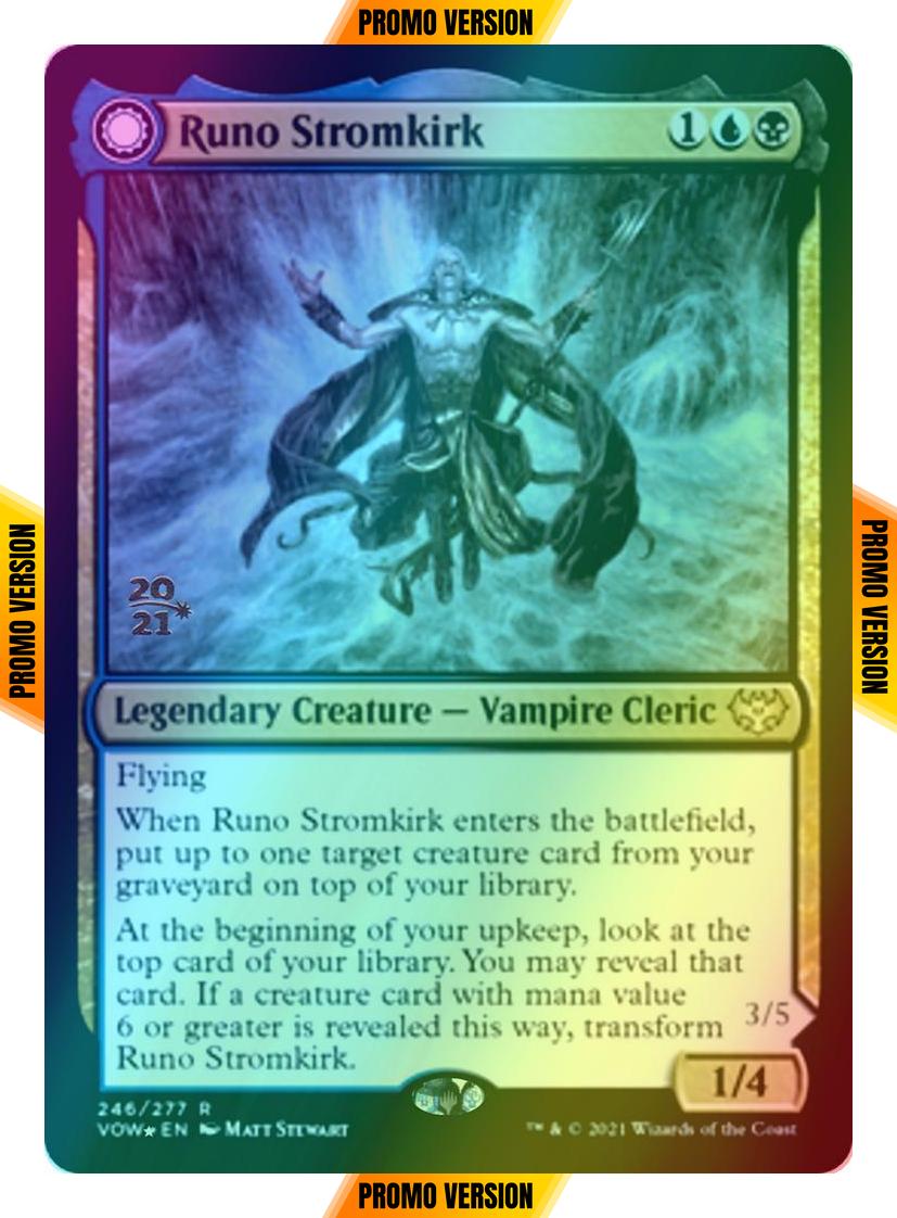 Runo Stromkirk // Krothuss, Lord of the Deep [Prerelease] [246s] [Innistrad: Crimson Vow: Promos] [Foil]