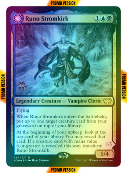 Runo Stromkirk // Krothuss, Lord of the Deep [Prerelease] [246s] [Innistrad: Crimson Vow: Promos] [Foil]