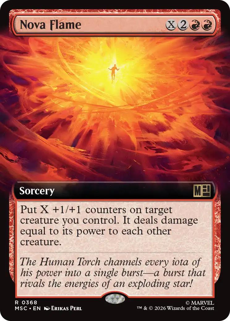 Nova Flame [368] [Extended Art] [Marvel Super Heroes: Commander] [Non-Foil]