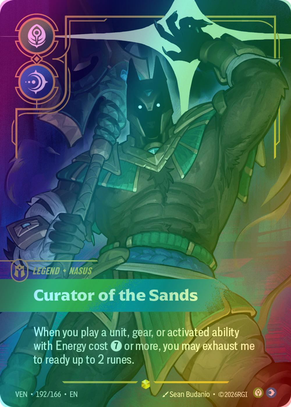 Curator of the Sands (Nasus) (Overnumbered) - 192/166 [Vendetta] [Foil]
