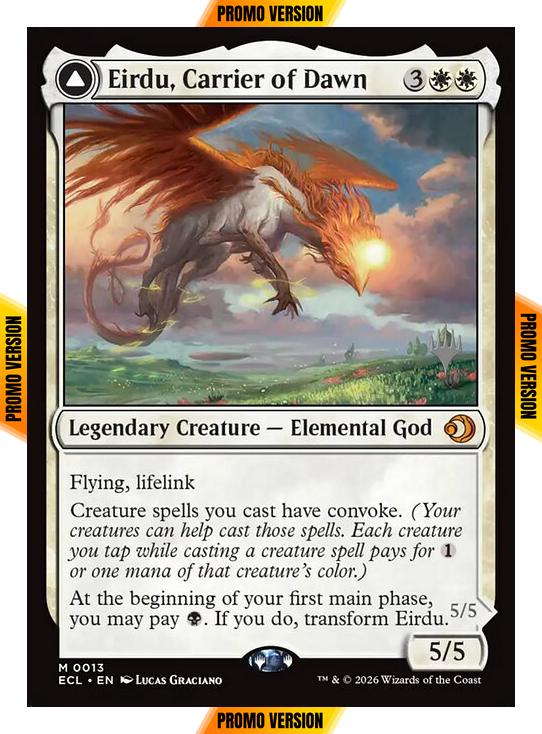 Eirdu, Carrier of Dawn // Isilu, Carrier of Twilight [13p] [Promo Pack] [Lorwyn Eclipsed: Promos] [Non-Foil]