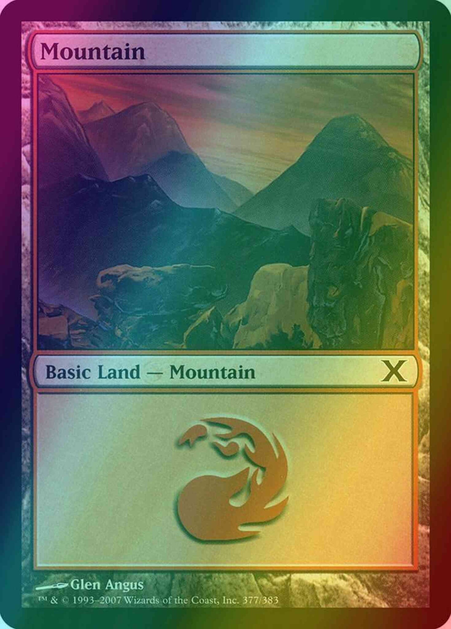 Mountain [377] [Tenth Edition] [Foil]