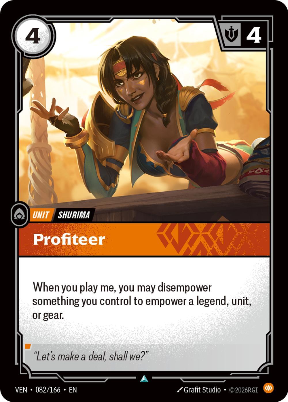 Profiteer - 082/166 [Vendetta] [Non-Foil]
