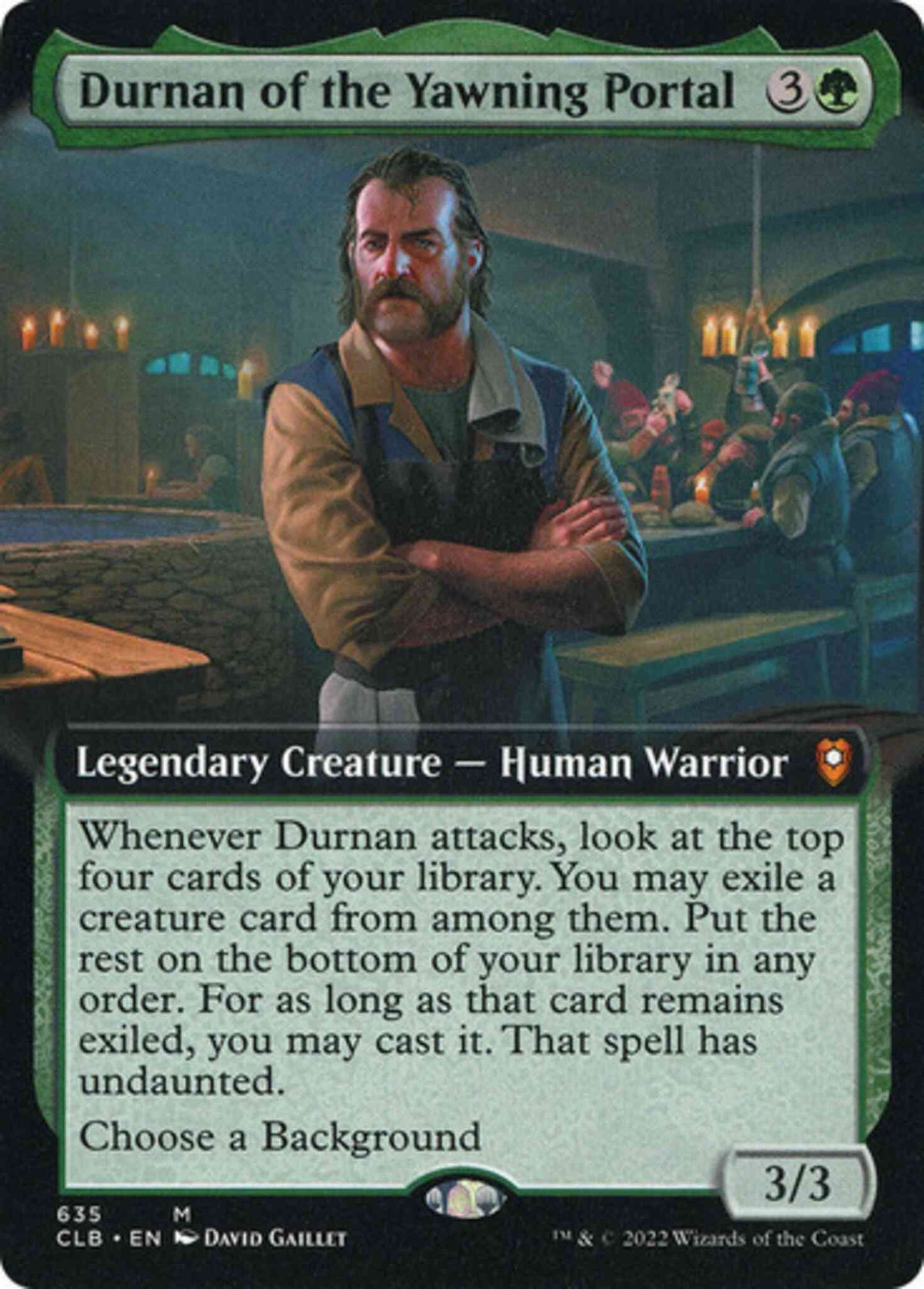Durnan of the Yawning Portal [635] [Extended Art] [Commander Legends: Battle for Baldur's Gate] [Non-Foil]