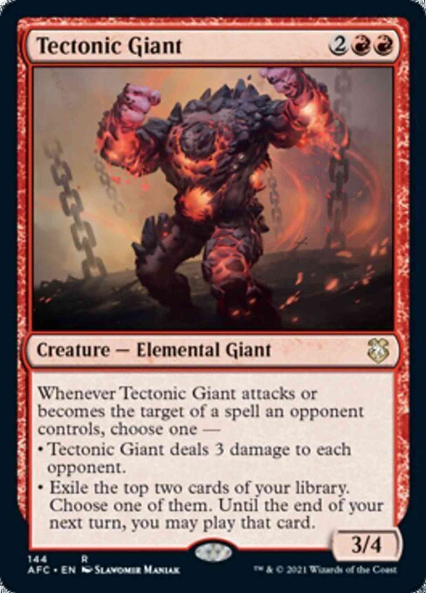 Tectonic Giant [144] [Adventures in the Forgotten Realms Commander] [Non-Foil]