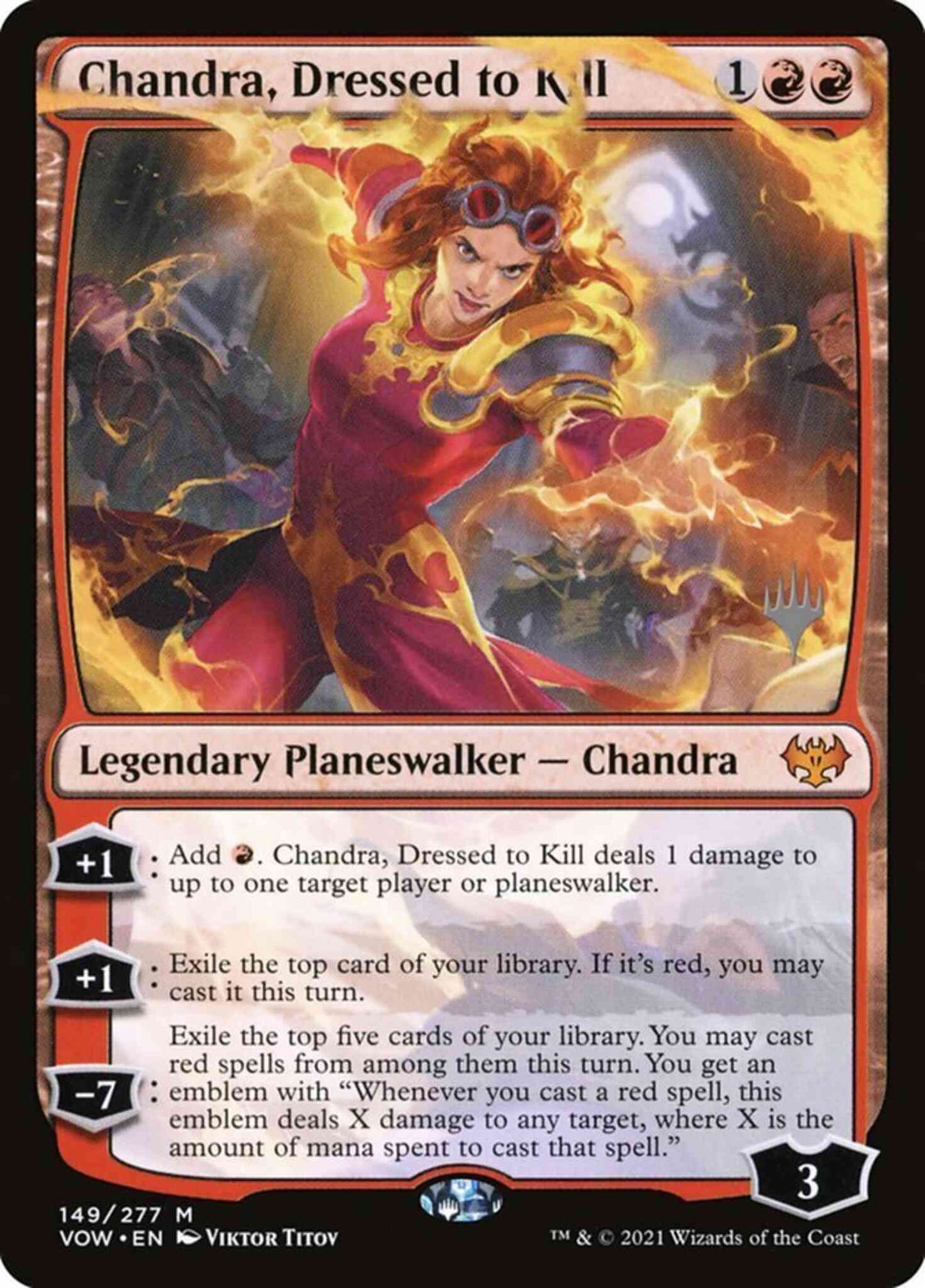 Chandra, Dressed to Kill [149p] [Promo Pack] [Innistrad: Crimson Vow Promos] [Non-Foil]