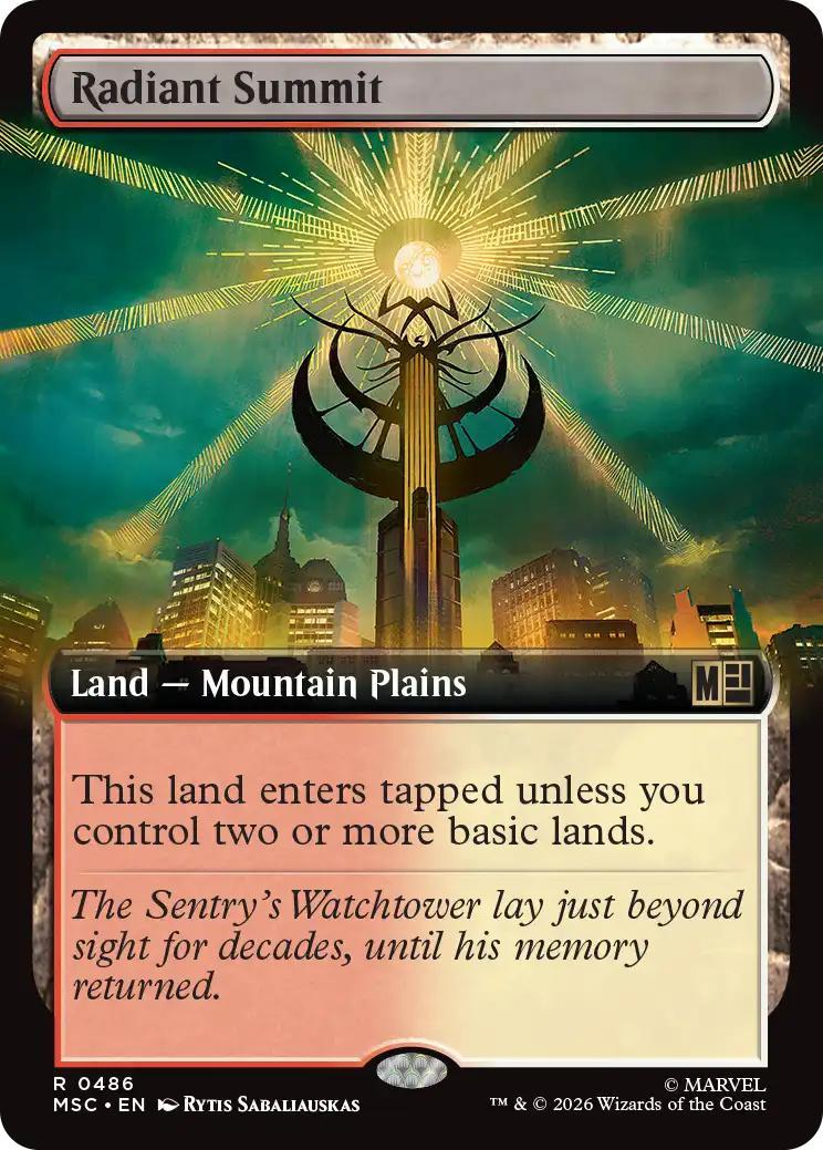 Radiant Summit [486] [Extended Art] [Marvel Super Heroes: Commander] [Non-Foil]