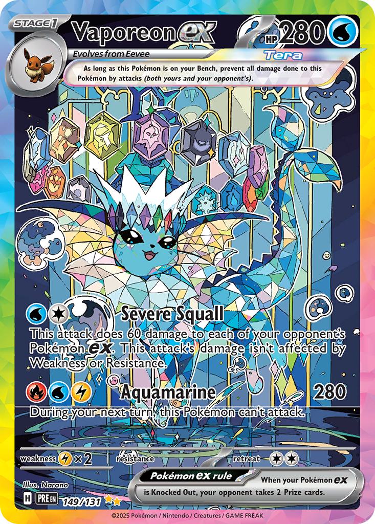 Vaporeon ex - 149/131 - Special Illustration Rare [sv085-149] [Ultra]