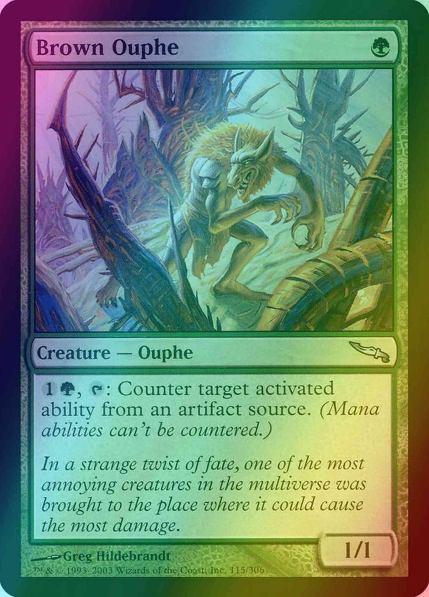 Brown Ouphe [115] [Mirrodin] [Foil]