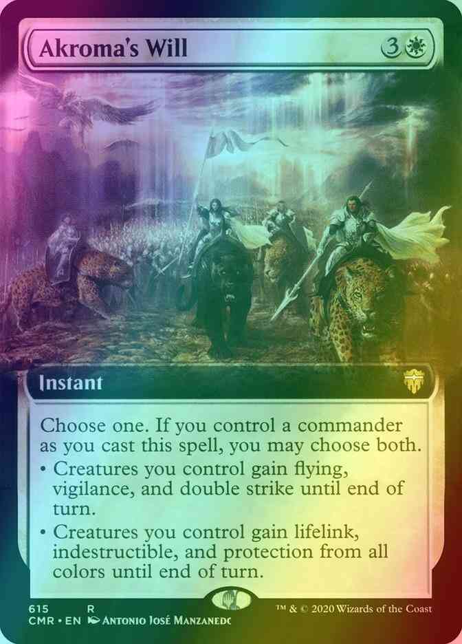 Akroma's Will [615] [Extended Art] [Commander Legends] [Foil]