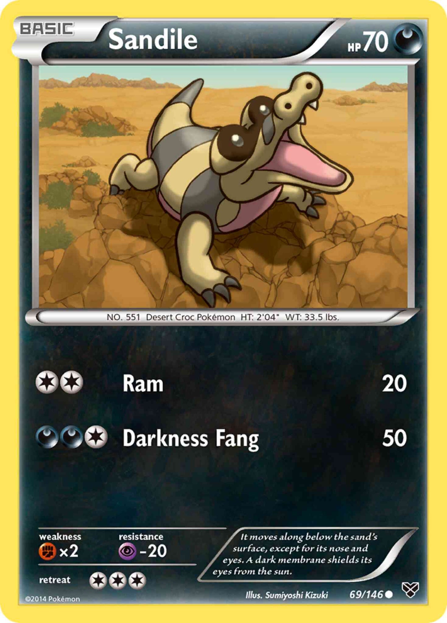 Sandile - 69/146 - Common [xy1-69] [Reverse Holo]