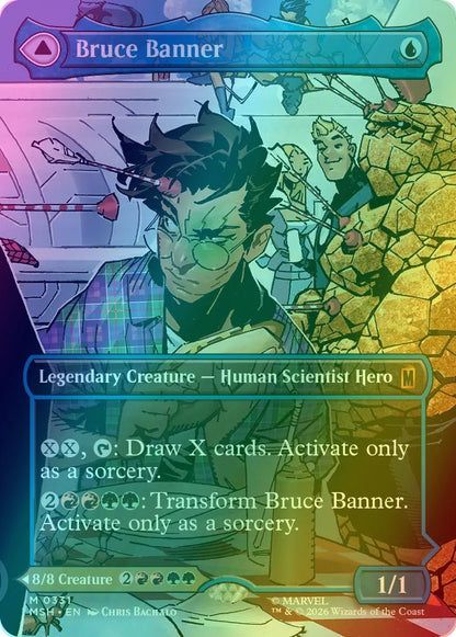 Bruce Banner // The Incredible Hulk [331] [Borderless] [Scene] [Marvel Super Heroes] [Foil]