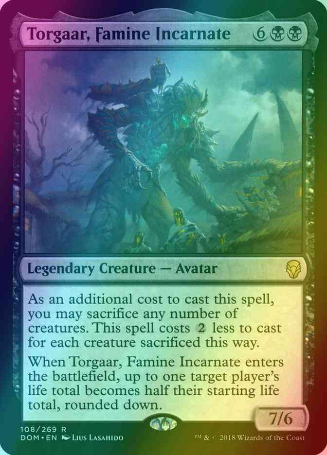 Torgaar, Famine Incarnate [108] [Dominaria] [Foil]