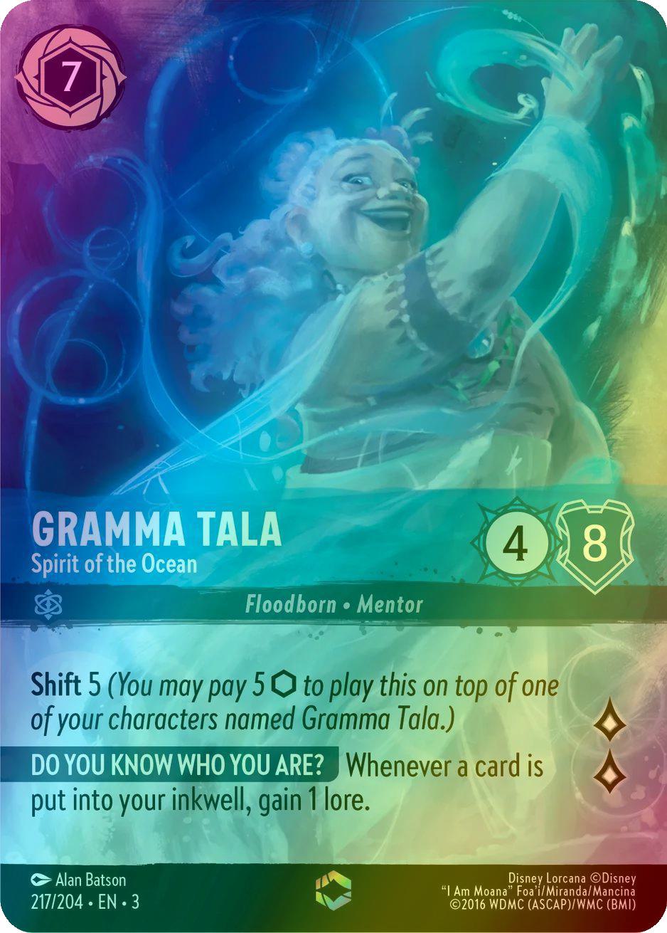 Gramma Tala - Spirit of the Ocean (Enchanted) - 217/204 [Into the Inklands] [Holofoil]