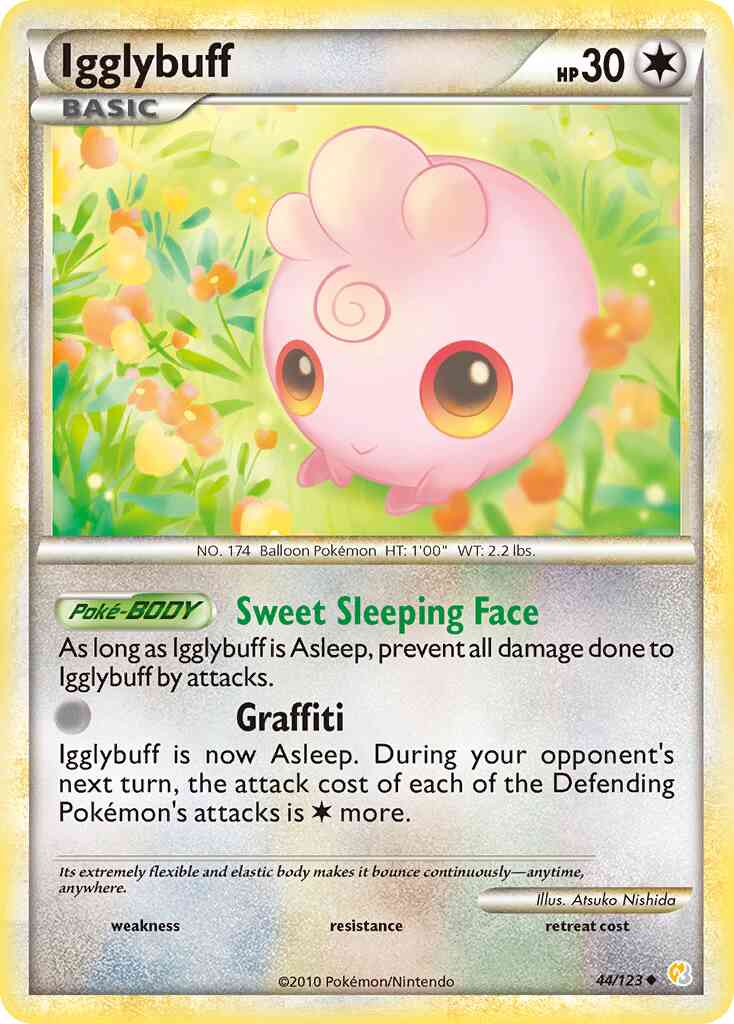 Igglybuff - 44/123 - Uncommon [hgss1-44] [Reverse Holo]