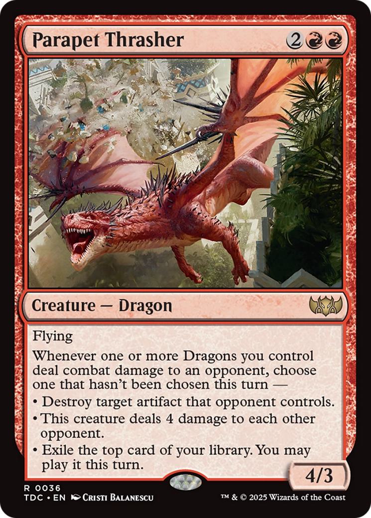 Parapet Thrasher [36] [Tarkir: Dragonstorm: Commander] [Non-Foil]