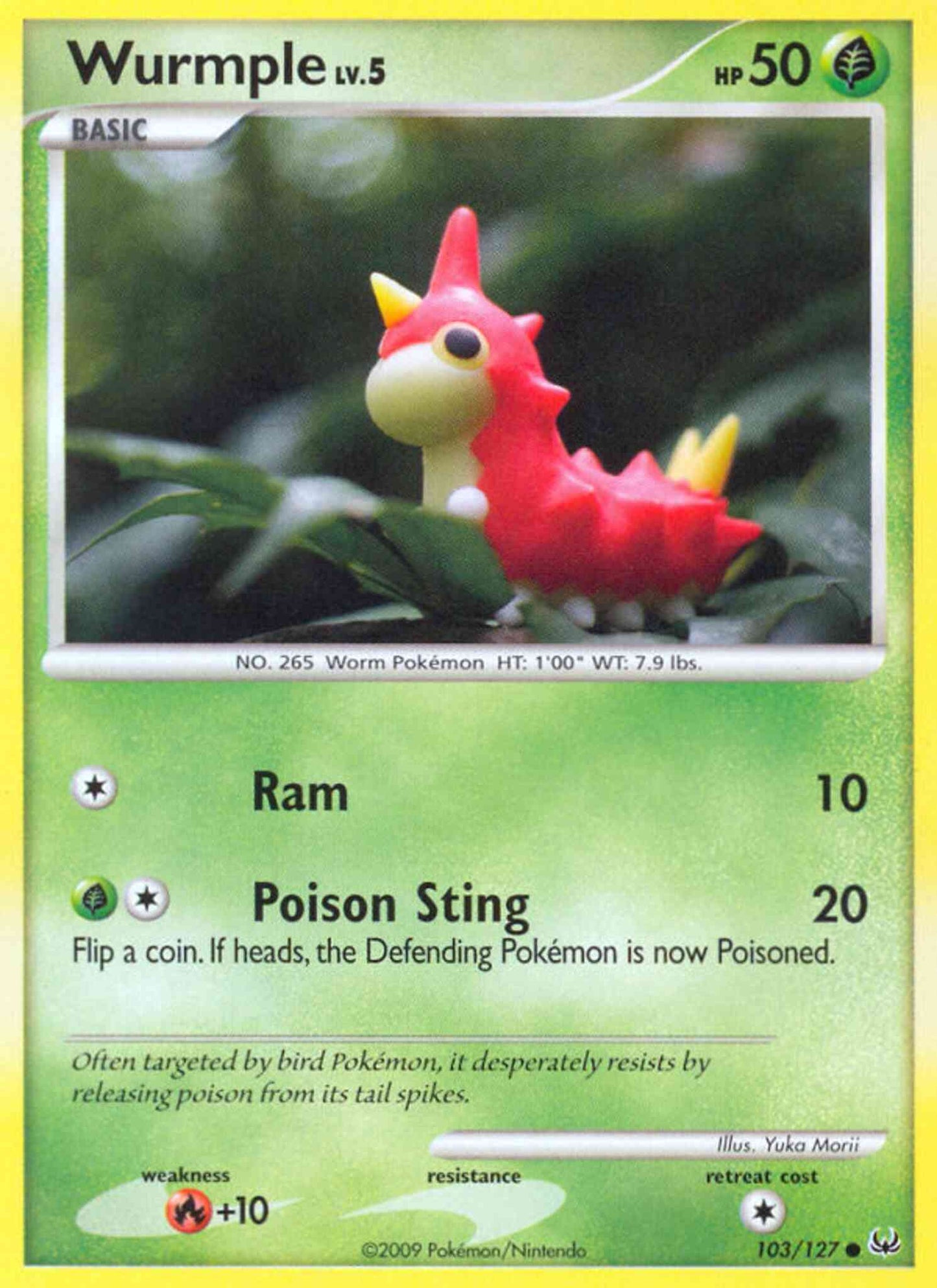 Wurmple - 103/127 - Common [pl1-103] [Reverse Holo]