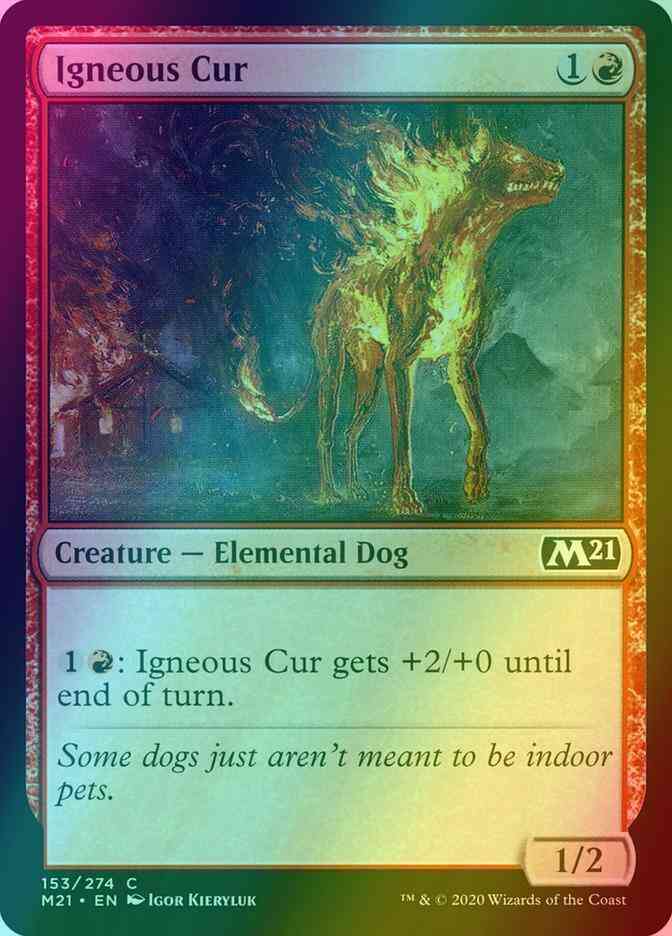 Igneous Cur [153] [Core Set 2021] [Foil]