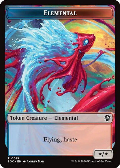 Copy Token (01) // Elemental Token (19) [Secrets of Strixhaven: Tokens] [Non-Foil]