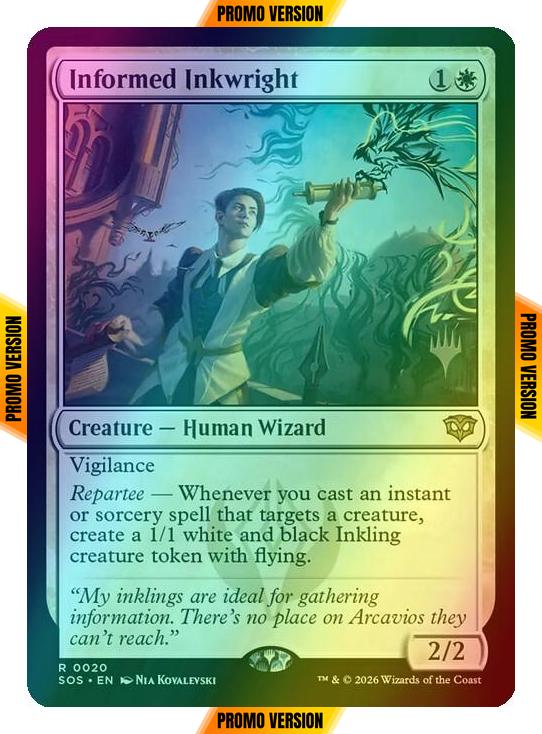 Informed Inkwright [20p] [Promo Pack] [Secrets of Strixhaven Promos] [Foil]