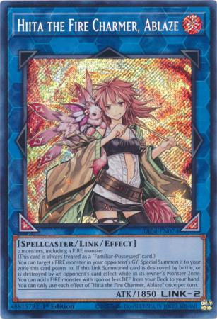 Hiita the Fire Charmer, Ablaze - RA04-EN074 - Secret Rare - 1st Edition
