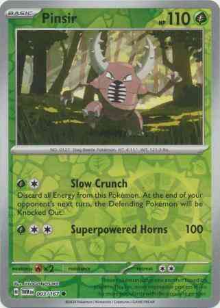 Pinsir - 003/167 - Common [sv06-003] [Reverse Holo]