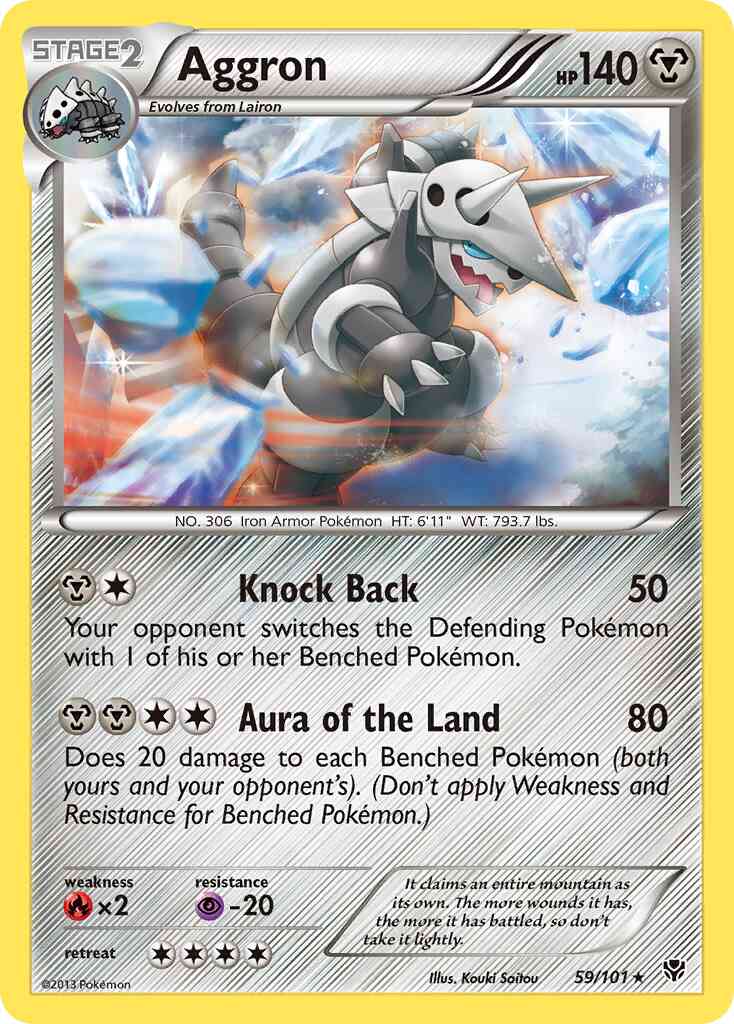Aggron - 59/101 - Rare [bw10-59] [Reverse Holo]