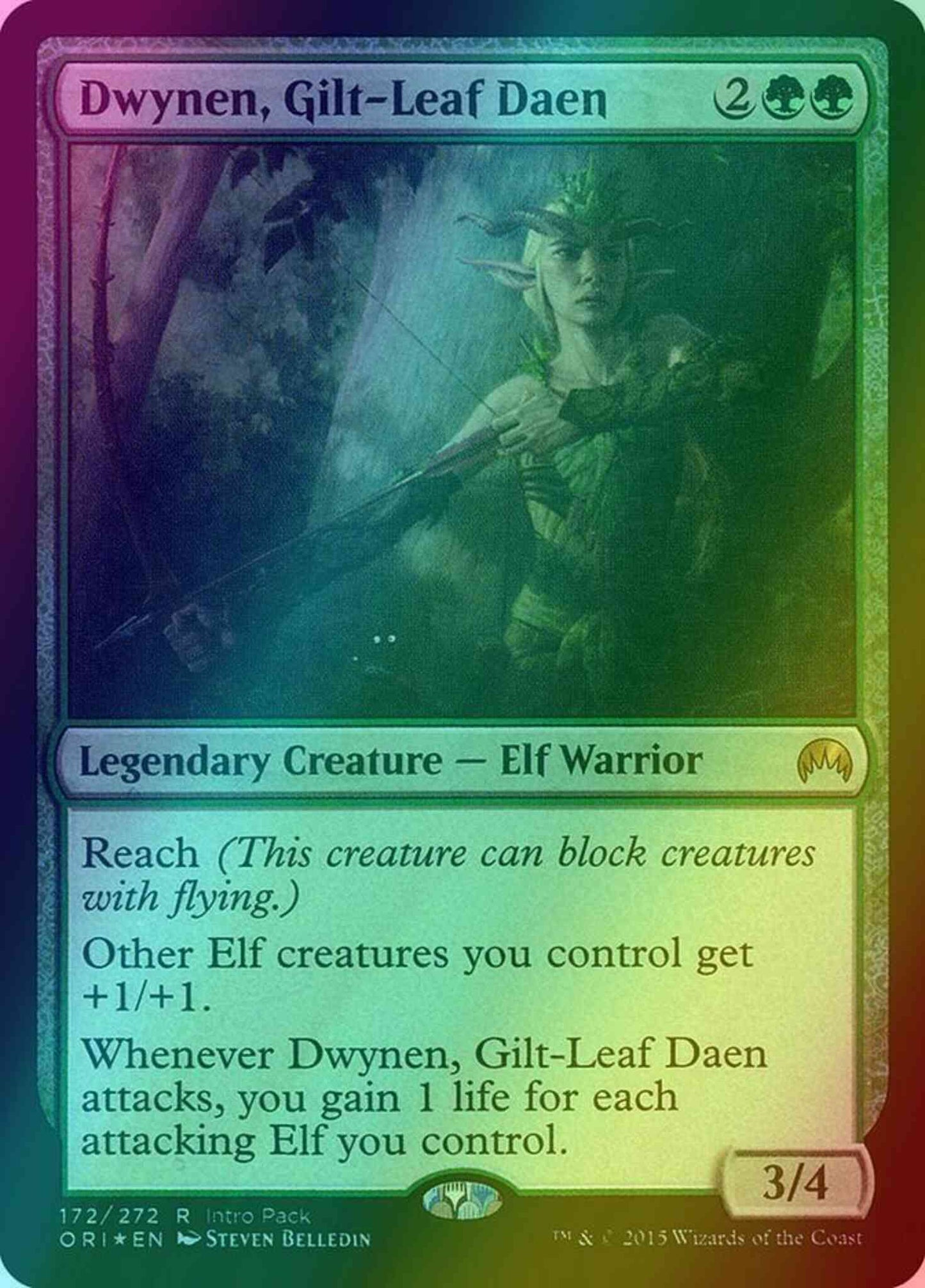 Dwynen, Gilt-Leaf Daen [172] [Intro Pack] [Magic Origins Promos] [Foil]