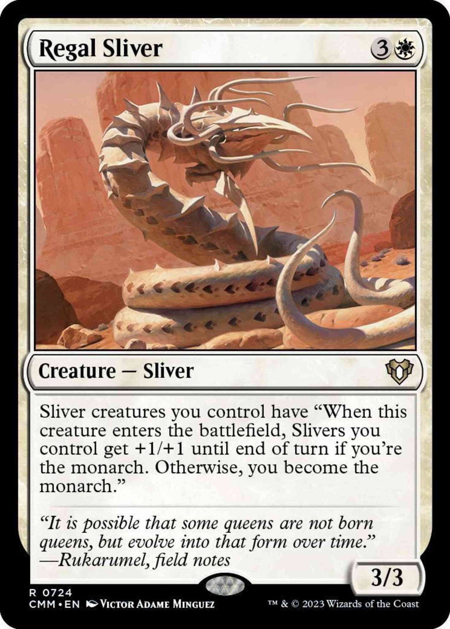 Regal Sliver [724] [Commander Masters] [Non-Foil]