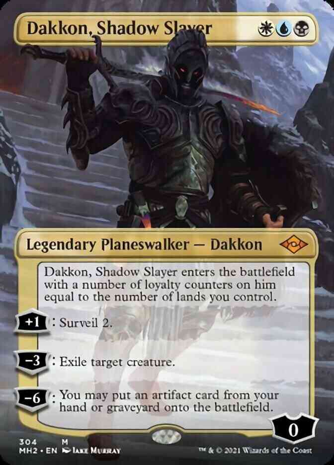 Dakkon, Shadow Slayer [304] [Borderless] [Modern Horizons 2] [Non-Foil]