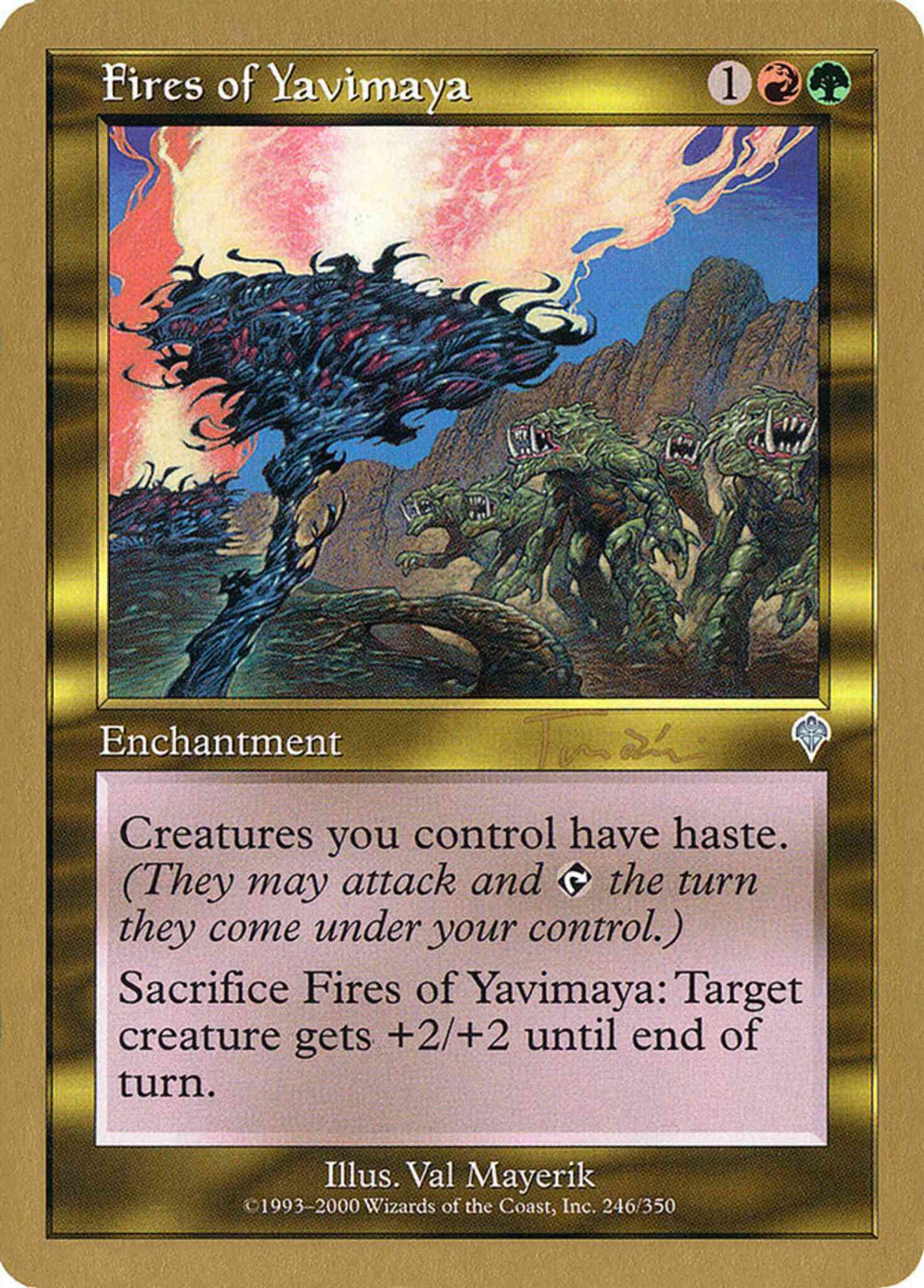 Fires of Yavimaya [jt246] [World Championship Decks 2001] [Non-Foil]