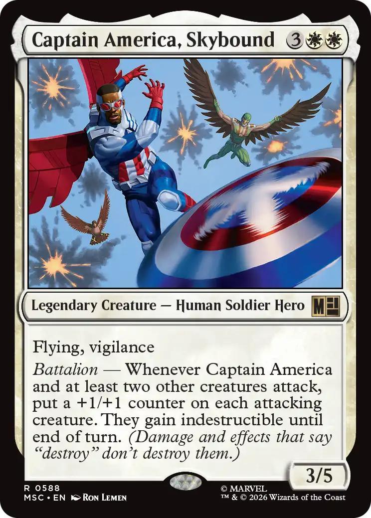 Captain America, Skybound [588] [Jumpstart] [Marvel Super Heroes: Commander] [Non-Foil]